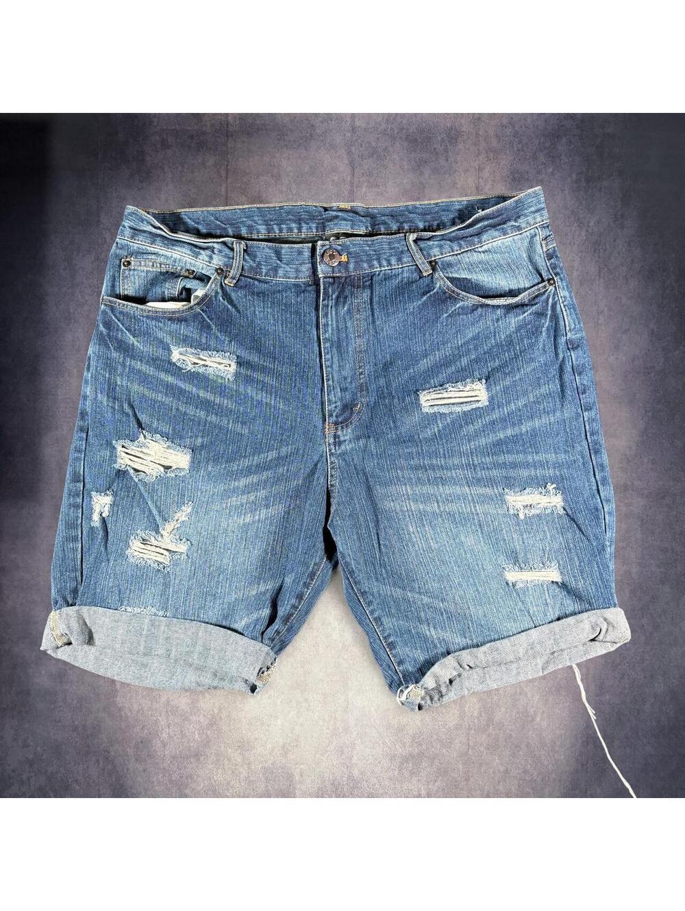 CSG. Distressed Denim Shorts